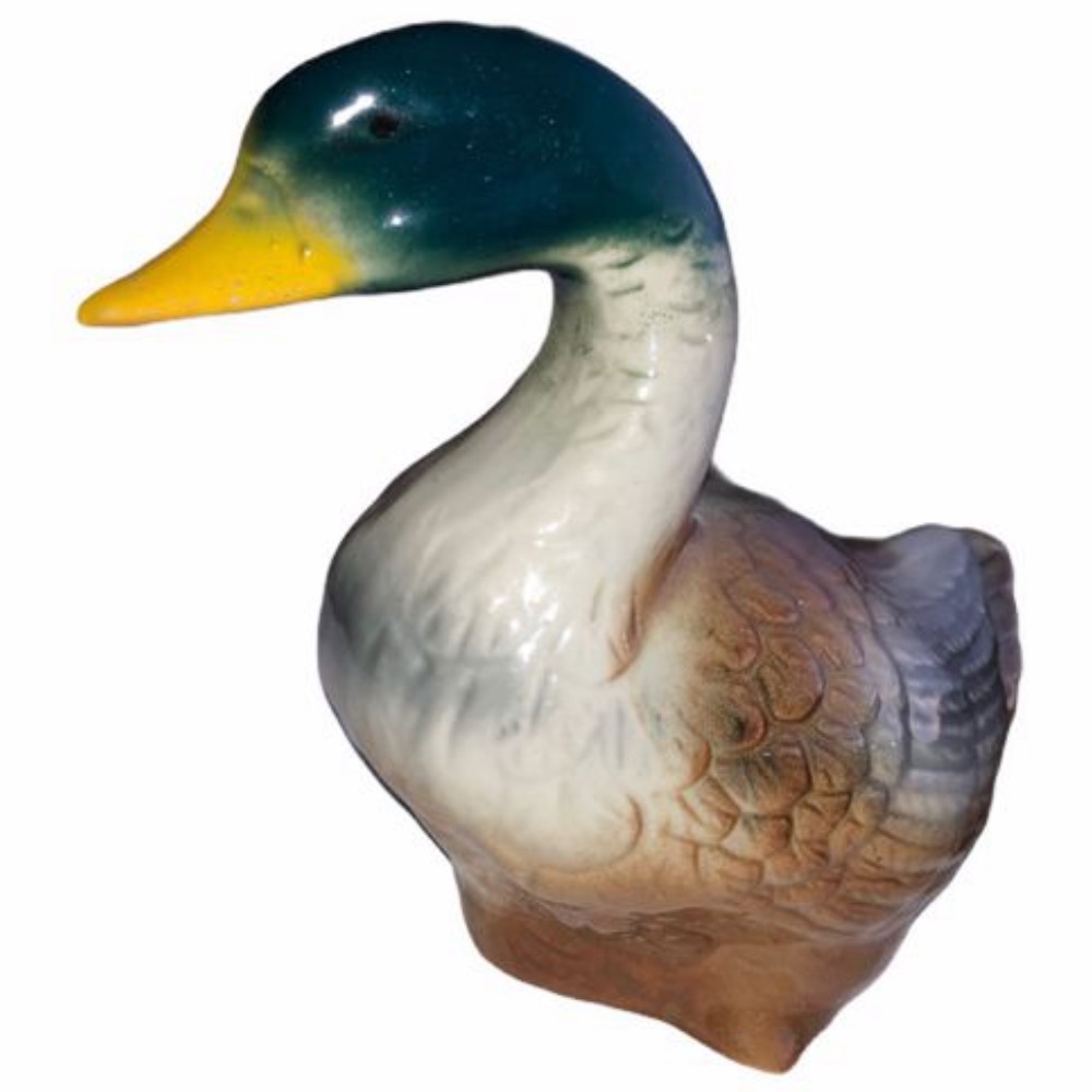 Mallard Duck Figurine Porcelain Ceramic Brazil